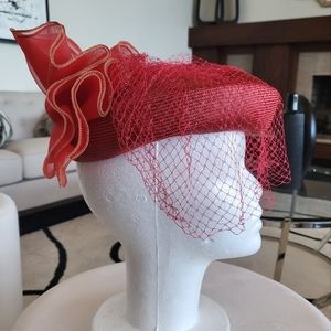 Vintage Plaza Suite by Beltmar Red Church Hat